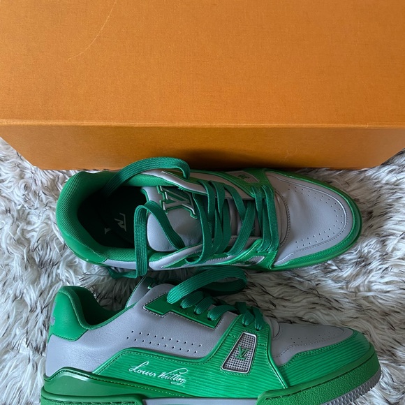 Louis Vuitton authentic men’s trainer 'Green Grey' 1AA6VF - Picture 7 of 8